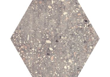 Wind Grey Natural Hexagon 25x29