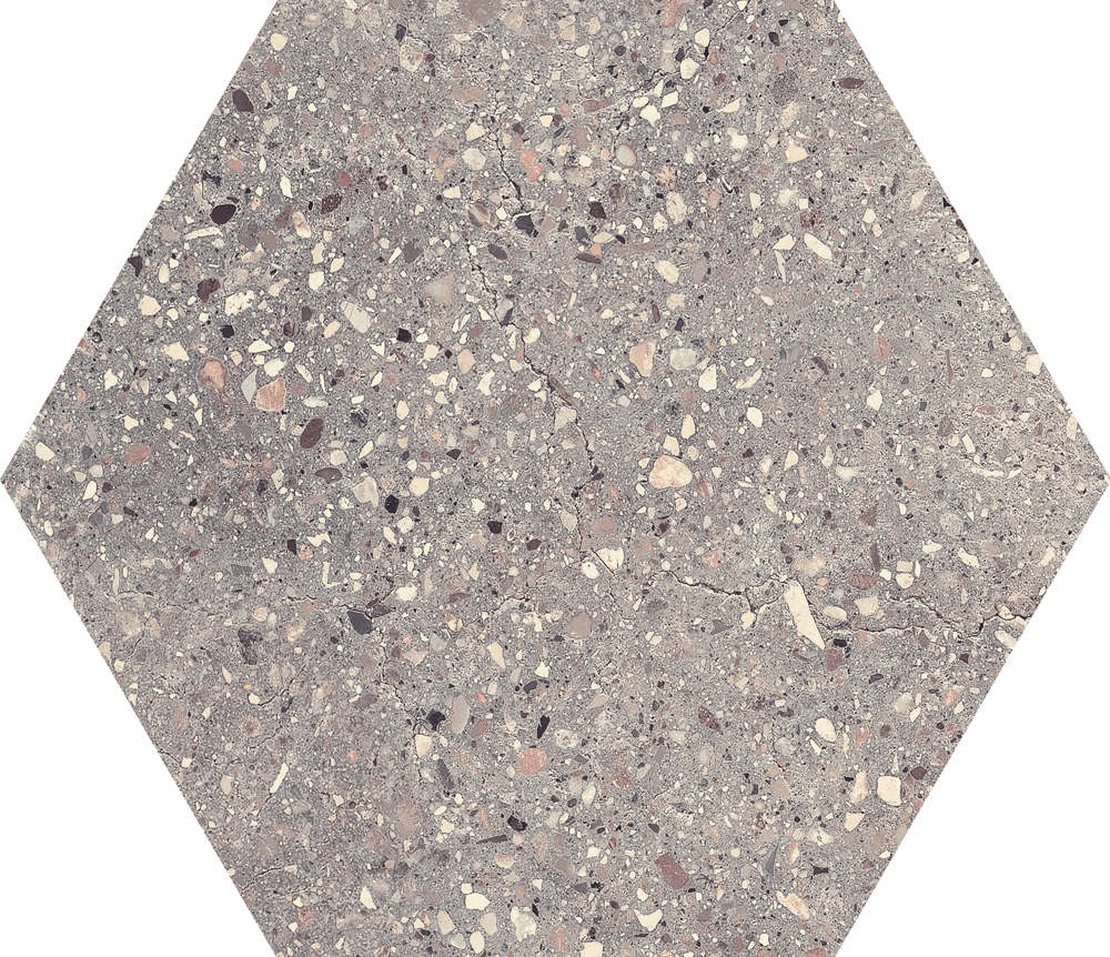 Wind Grey Nonslip Hexagon 25x29
