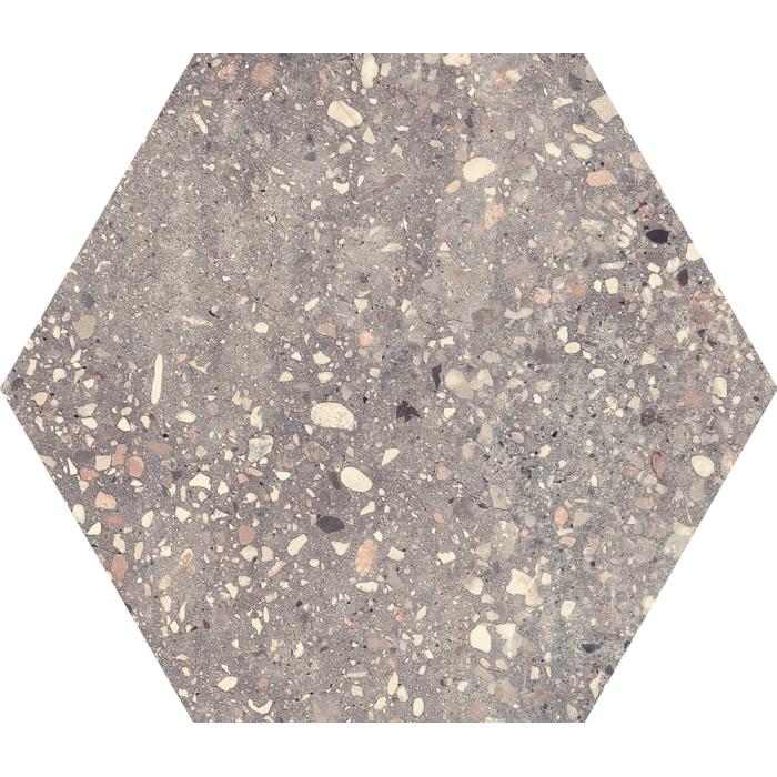 Wind Grey Nonslip Hexagon 25x29