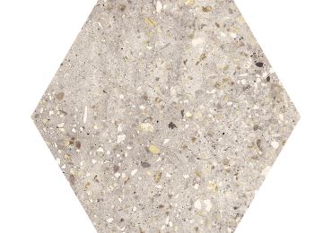 Wind Ivory Natural Hexagon 25x29