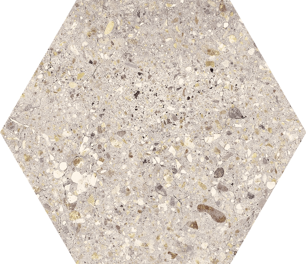 Wind Ivory Nonslip Hexagon 25x29
