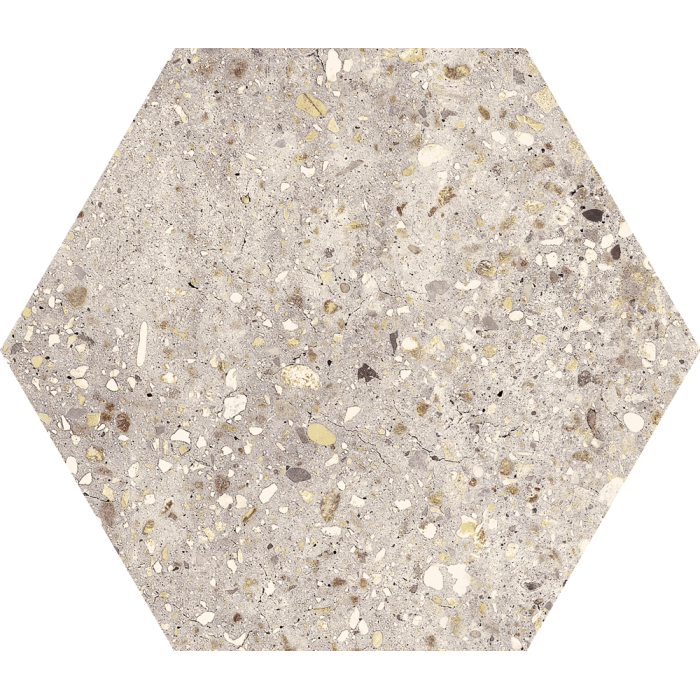 Wind Ivory Nonslip Hexagon 25x29