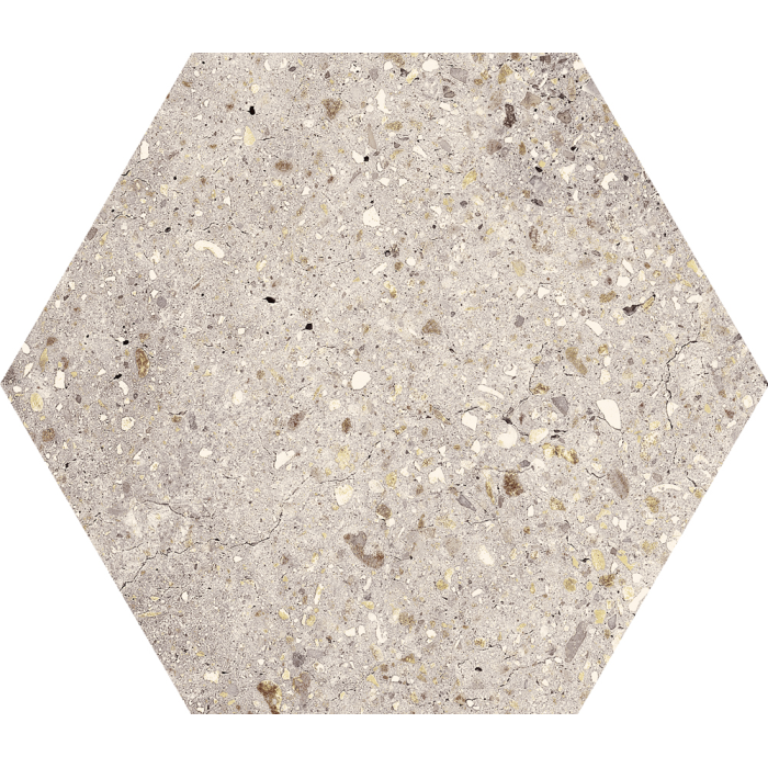 Wind Ivory Nonslip Hexagon 25x29