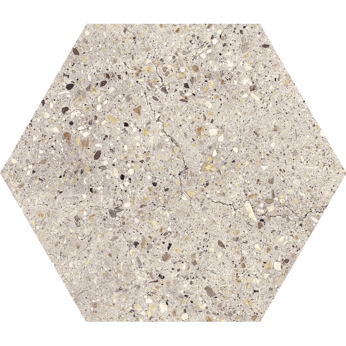 Wind Ivory Nonslip Hexagon 25x29