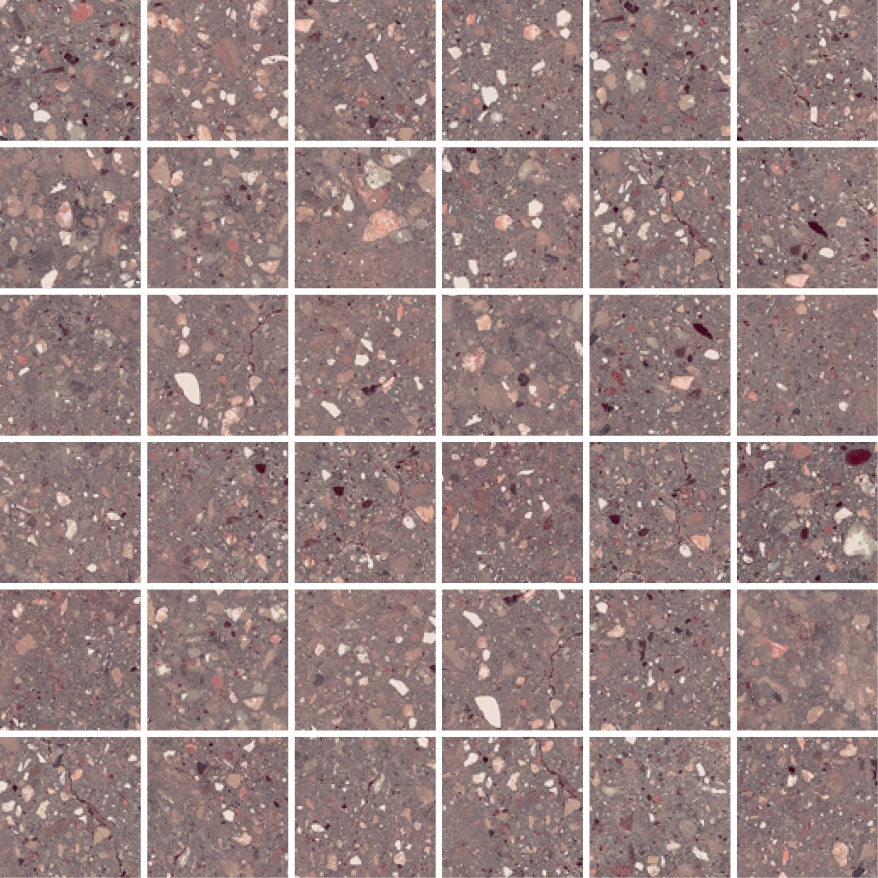Wind Red Natural Mosaico 30x30