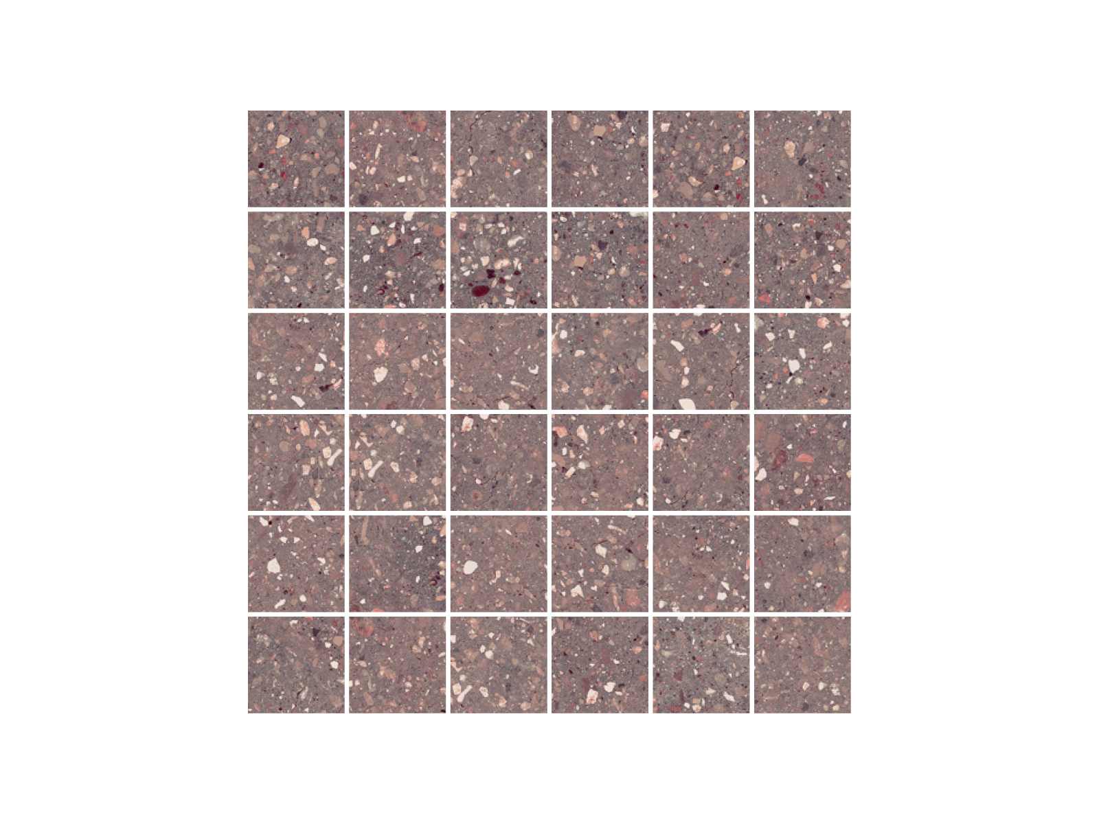 Wind Red Natural Mosaico 30x30