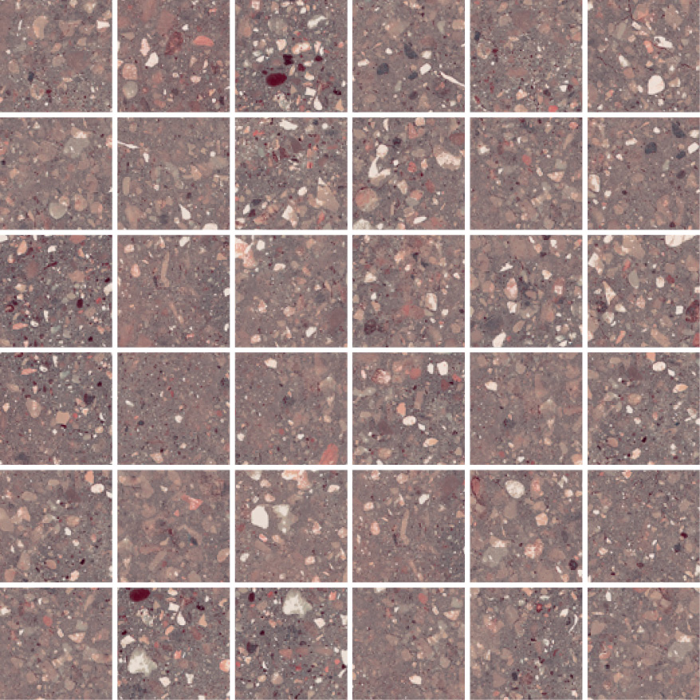 Wind Red Natural Mosaico 30x30