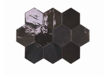 Zellige Hexa Graphite 10.8X12.4