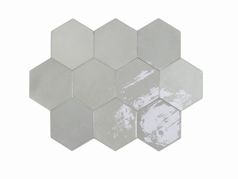 Zellige Hexa Grey 10.8X12.4