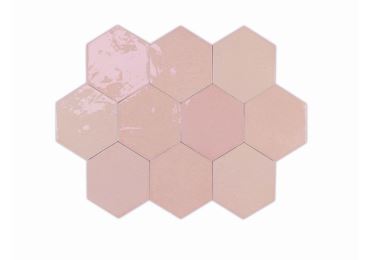 Zellige Hexa Pink 10.8X12.4